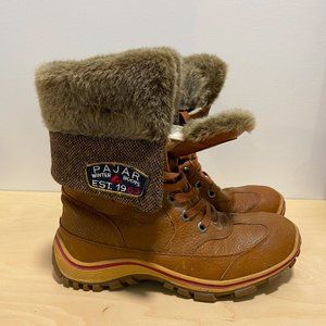 Pajar Canada Alice Snow Boots in Cognac - Womens US 9